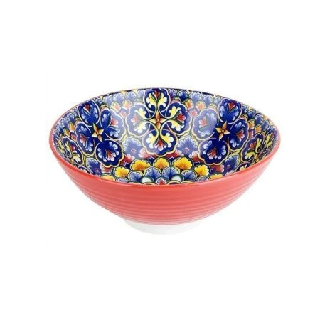 Салатник 1200мл 20,5см фарфор Arabesque красный (24)