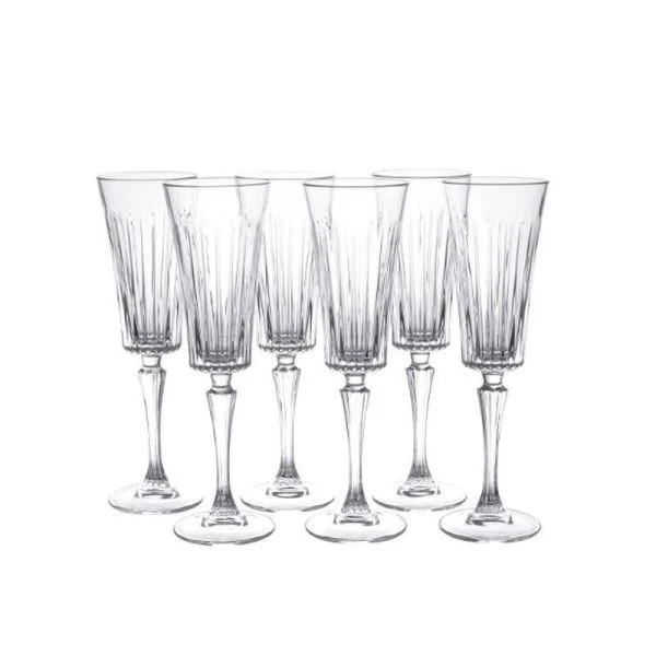 Бокалы для шампанского набор 6шт 210мл стекло ТАЙМЛЕСС RCR (6)