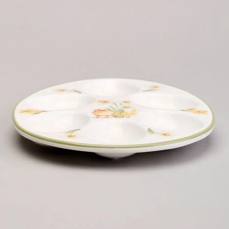 Блюдо на 6 яиц 20,5*16*2,5см керамика SUNDAY (36)