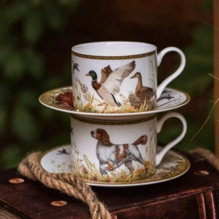 Чайный набор 12пр фарфор ОХОТА на 6 персон 300мл (8)
