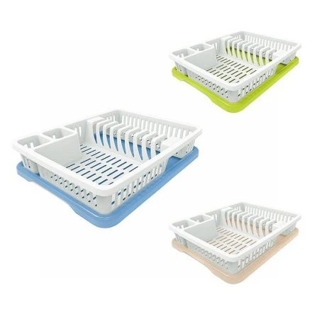 Сушилка для посуды 37,6*29,5*7,8см пластик Домашняя (7)