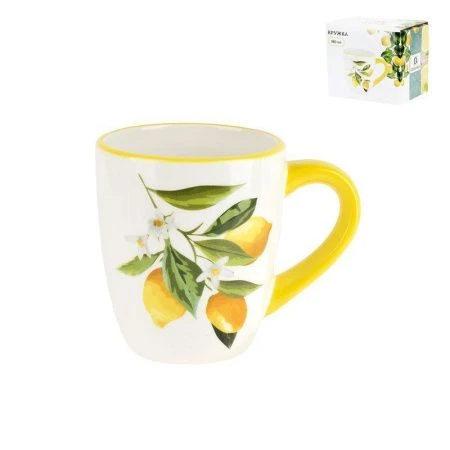 Кружка 360мл доломит ЛИМОНЫ подар.уп. (48) ВЫВОД