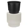 Кашпо 40л пластик СТРИП со вставкой Кремовый (1)