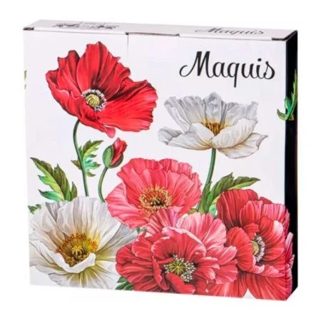 Тарелки мелкие набор 2шт 25,5см фарфор МАКИ обеденные (18)