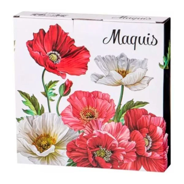 Тарелки мелкие набор 2шт 25,5см фарфор МАКИ обеденные (18)