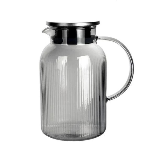 Набор питьевой 3пр (кувшин 1800мл с мет.крышкой, стаканы 2шт 350мл) стекло (6)