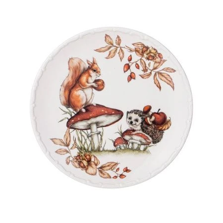 Тарелка мелкая 20,8*1,8см фарфор Forest Tale обеденная (36)
