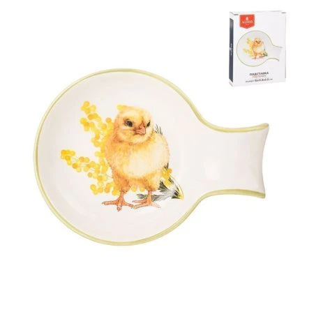 Подставка под ложку 15*11,5*2,5см керамика Sunday (72)