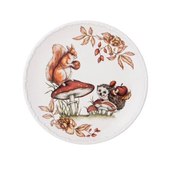 Тарелка мелкая 20,8*1,8см фарфор Forest Tale обеденная (36)