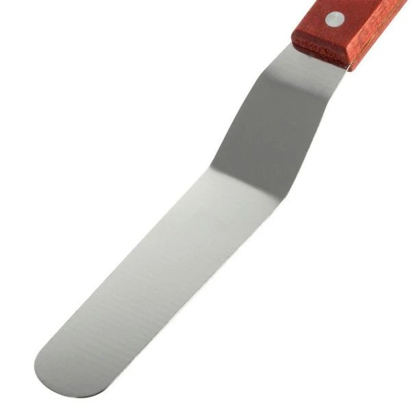 Шпатель для крема 15см нерж.сталь с деревянной ручкой