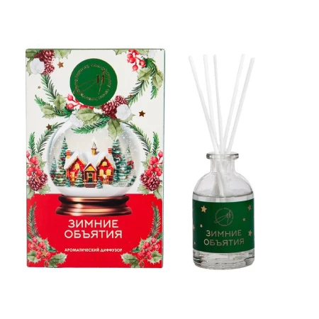 Аромадиффузор-открытка 50мл Aroma Harmony НГ Зимние объятия AH4046 (7)