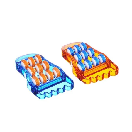 Массажер для ступней ног (улучшающий кровообращение) 21,5*12см пластик 2 цвета SILAPRO (40)