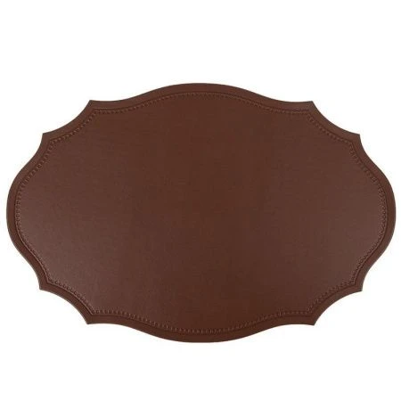 Салфетка сервировочная 45*30см полиуретан Экокожа коричневая (4/240)