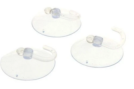 яяяНабор крючков 3шт. на присоске прозрачные макси 569627 (288)