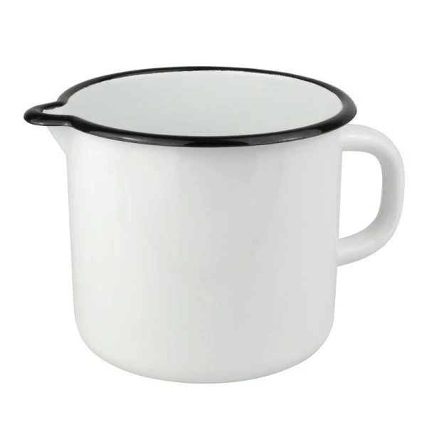 Кружка 1л эмаль белая без крышки 40104-072 (18)