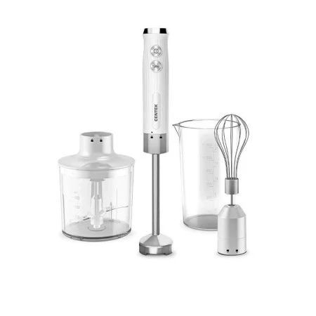 Блендер погружной нерж.сталь Centek CT-1349 белый 1000Вт, чоппер 400мл, стакан 600мл, ,венчик