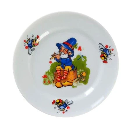 Тарелка детская мелкая 17см фарфор ЛЕСОВИЧОК Идиллия (20)