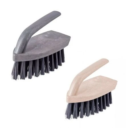 Щетка Утюжок пластик Kleo серый и бежевый (24)