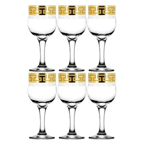 Бокалы набор 6шт 240мл стекло ГРЕЧЕСКИЙ УЗОР SE03-163/S/Z/6 (4)