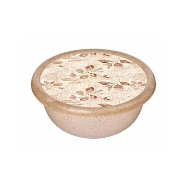 Миска 1,2л пластик Palermo с крышкой бесцветный флэк (18) 221160901/02