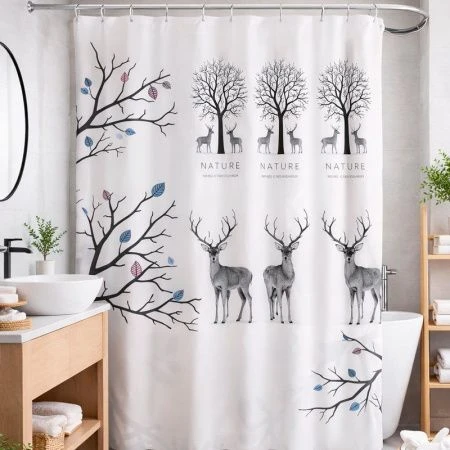 Штора для ванной EVA 180*180 ОЛЕНЬ JC-12112 (48)