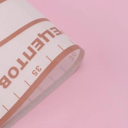 Коврик кулинарный силикон армированный 40*60см с разметкой Пицца белый/кофейный (50)