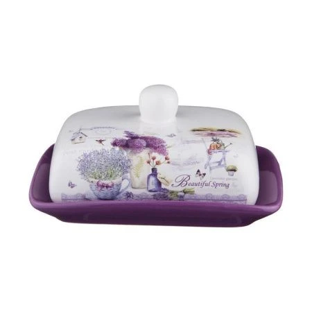 Масленка керамика ЛАВАНДОВАЯ ВЕСНА 17*12*10см (32)