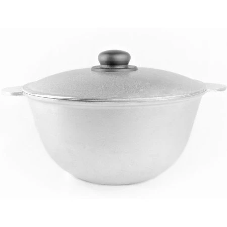 Казан 7л алюминий с крышкой 30см литые ручки ТМ Алита (5/6)