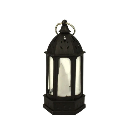 Фонарь светодиодный со свечой пластик 9*4*4см черный, работает от батареек JC-15157 (480) Фонарь светодиодный со свечой пластик 9*4*4см черный, работает от батареек JC-15157 (480)