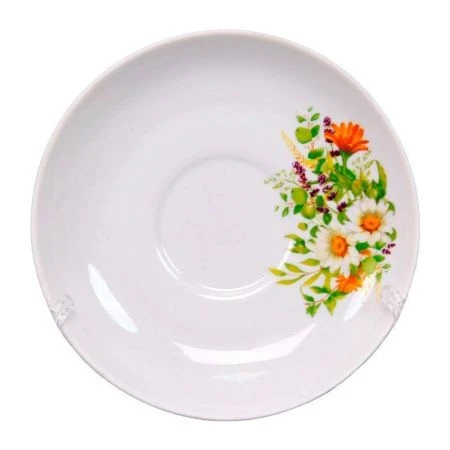 Блюдце 14см фарфор ЛУГОВЫЕ РОМАШКИ (40)