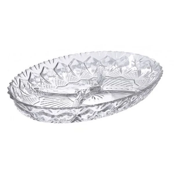 Менажница 4 секции 28см стекло Larous подар.уп. PD1065GCL (10)