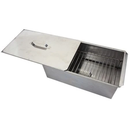 Коптильня 2-х уровневая 420*270*175мм толщ. 0,5мм металл 2К-К003/S045  (1)