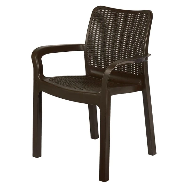 Стул 506*580*833мм пластик Rattan max нагр. до 120кг горький шоколад (4) Стул 506*580*833мм пластик Rattan max нагр. до 120кг горький шоколад (4)