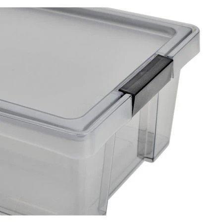 Контейнер для хранения 14л пластик ХЕНДИ черный прозрачный (16)