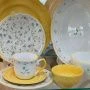 Столовый набор 48пр на 6 персон фарфор желтый (1)