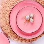 Тарелка глубокая 20см 800мл керамика ELIT PINK 19S508-8BOWL (36)