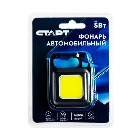 Фонарь Старт LAE 505-С1 5WCOBLED от аккумулятора черный (50)