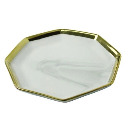 Блюдце 16см керамика MADISON серый мрамор