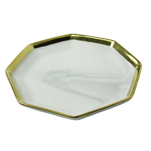 Блюдце 16см керамика MADISON серый мрамор