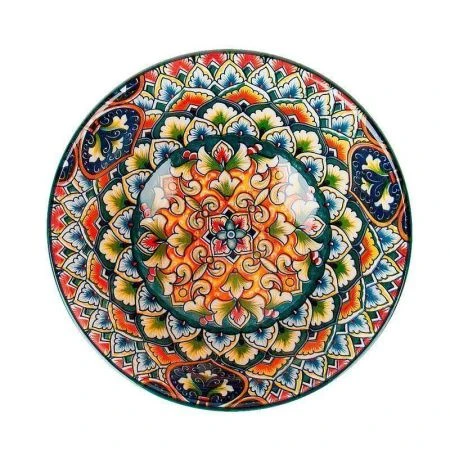 Салатник 800мл 16см фарфор Arabesque зеленый (48)