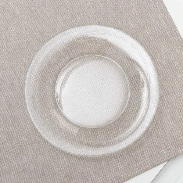 Тарелка мелкая 19,6см стекло СИМПАТИЯ десертная (36)