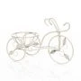 Подставка на 1 цветок 34*23*53см металл ВЕЛОСИПЕД белая 14-861 B