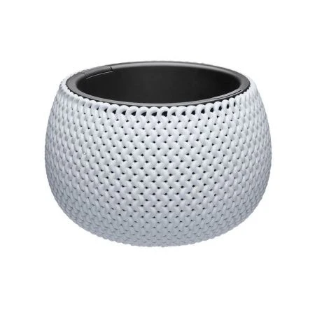 Кашпо 3,9л пластик Lace белый (4)