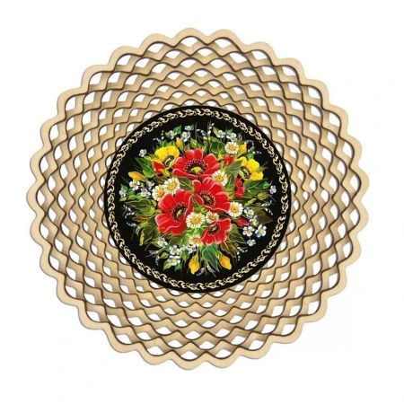 яяяСухарница МАКИ НОВЫЕ круглая d=200мм С2