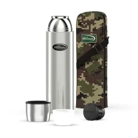 Термос 1,2л (32-40ч) нерж.сталь BIOSTAL-Охота чехол NBP-1200B