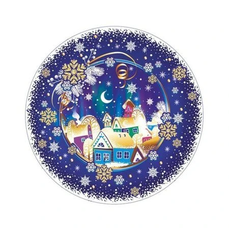 Тарелка бумажная 23см (набор 6шт.) ГОРОДОК (55)