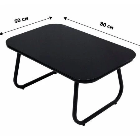 Набор мебели иск.ротанг Амелия (диван, 2 кресла, стол) Garden story, черный, серый, арт.GS012 (1)