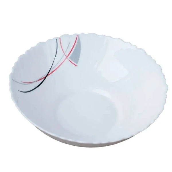 Тарелка глубокая 480мл 15,5см стеклокерамика АБСТРАКЦИЯ ПОЛОСЫ суповая TW-60 (7267) (6/72)