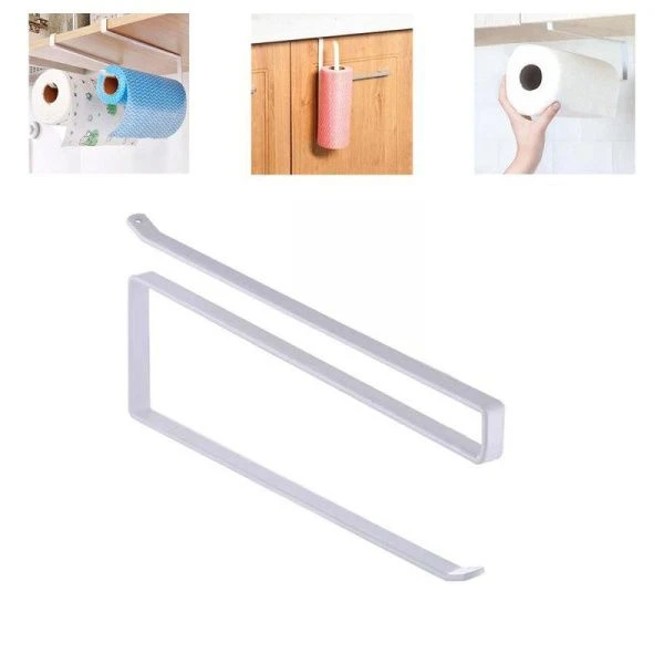 Держатель для бумажных полотенец металл 26*8(10)*1,2 белый 92-DG (100)