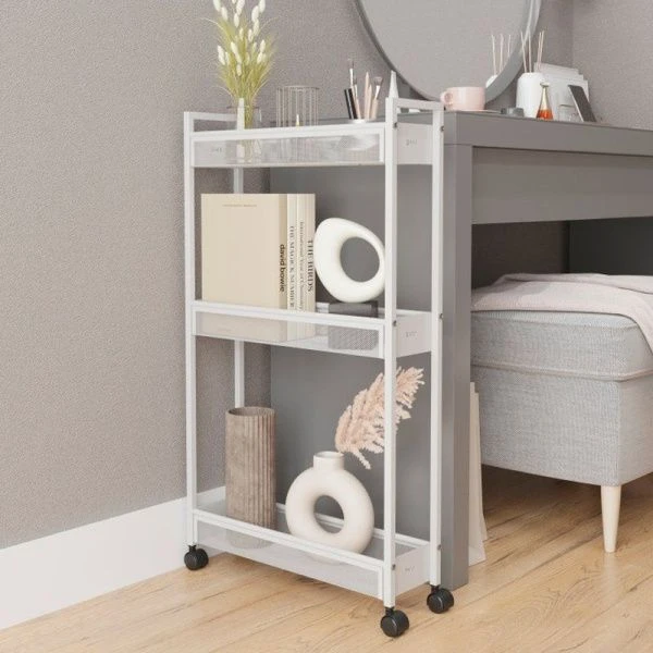 Этажерока металл 44,6*13*79,2см ВИШЕРА 13 белая